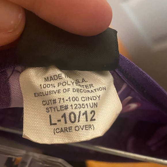 Vibrant Y2K xhilaration Purple Floral Swirl Skirt Barbie whimsy size small - Picture 4 of 5